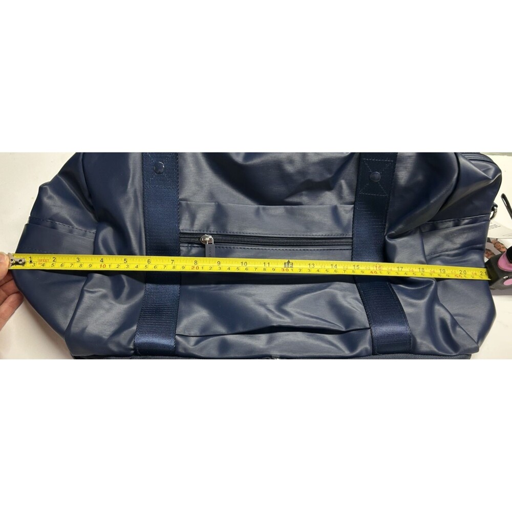 IHKWIP Packable Duffel Bag Navy Blue water repellent trolley sleeve new - Picture 9 of 12